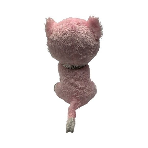 Fiona the Ty Pink and Silver Cat Plush Toy - Picture 5 of 7